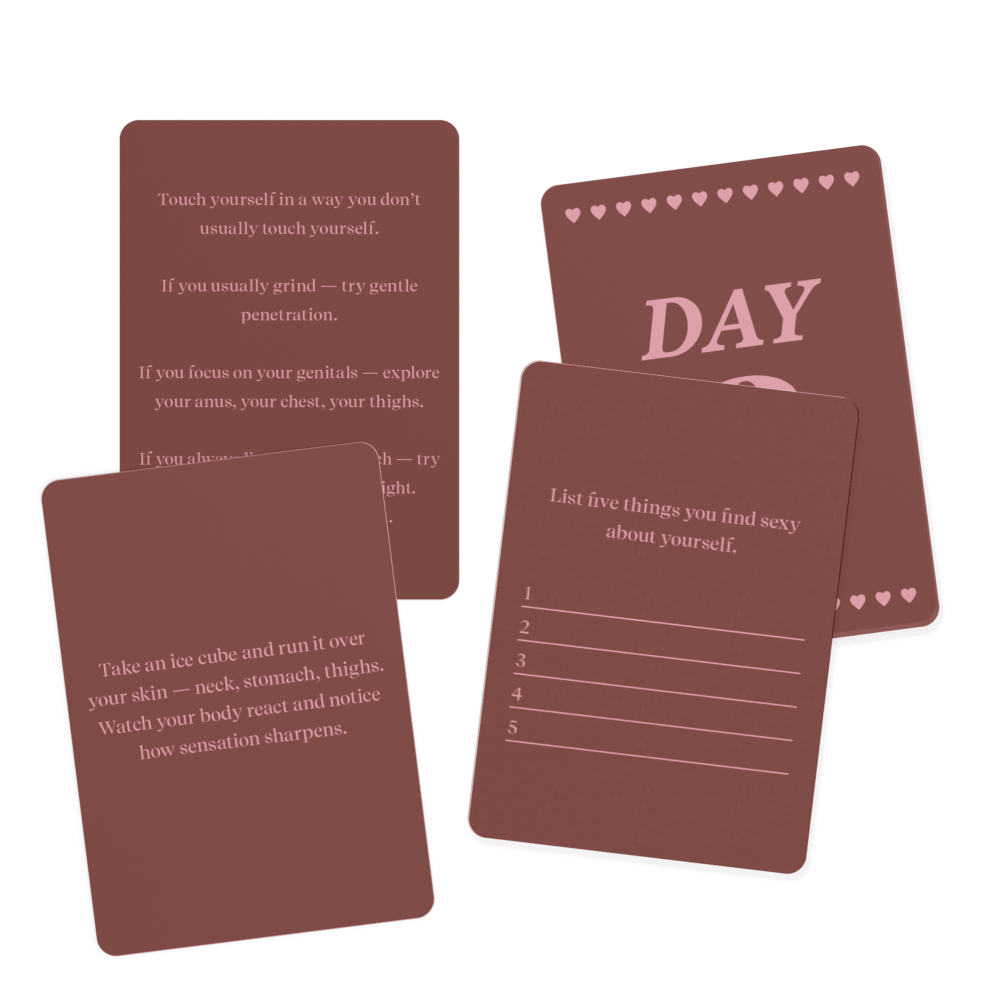 One Month Pleasure Practice Challange Card Game - Couples Game
