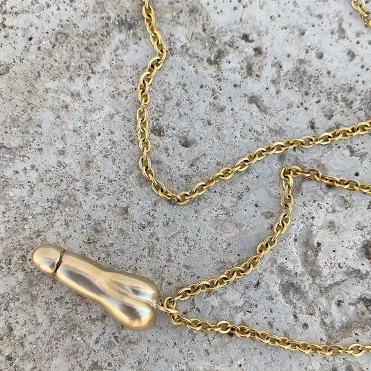Bronze Penis Charm Necklace