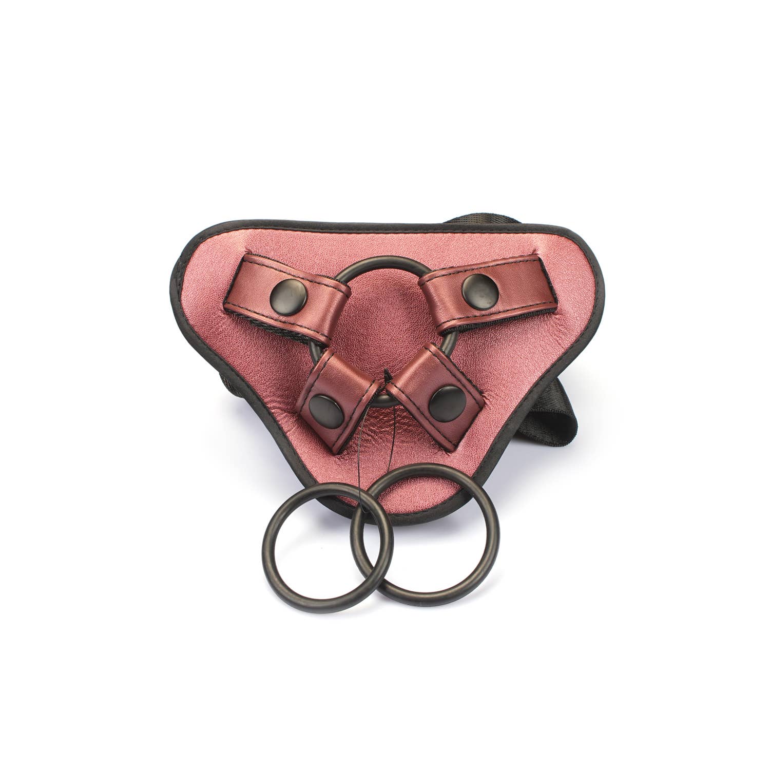 Rose Pink PU Leather Strap-on Harness