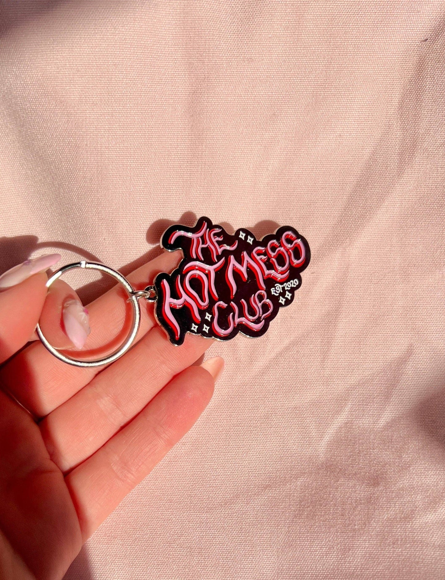 The hot mess club keyring!