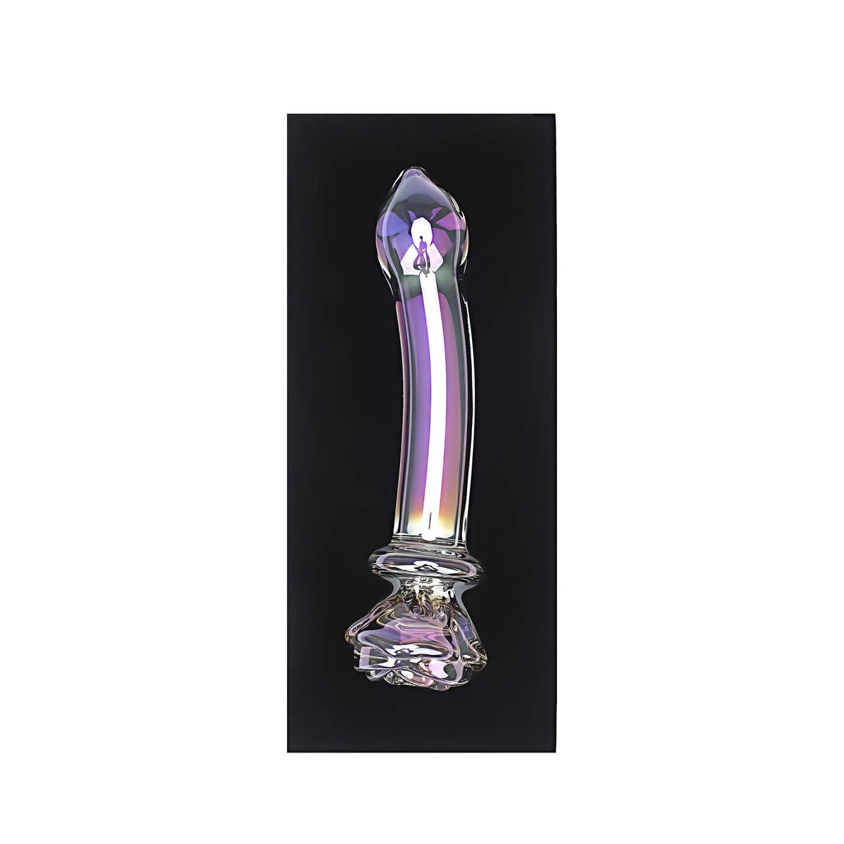 Liebe Seele Chroma Iridescent Sensual Glass Anal Butt Plug - Curved