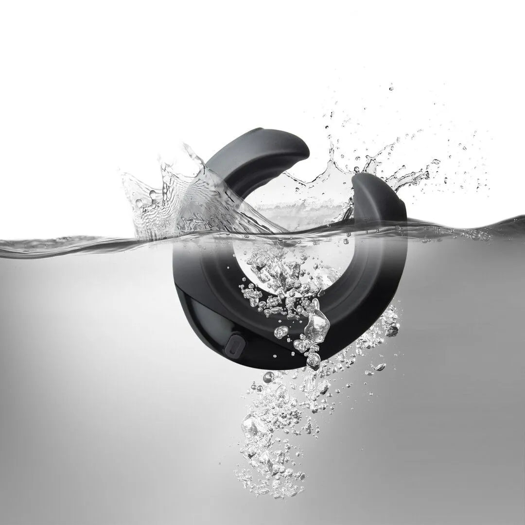 "Echo" Vibrating C-Shape Masturbator Black