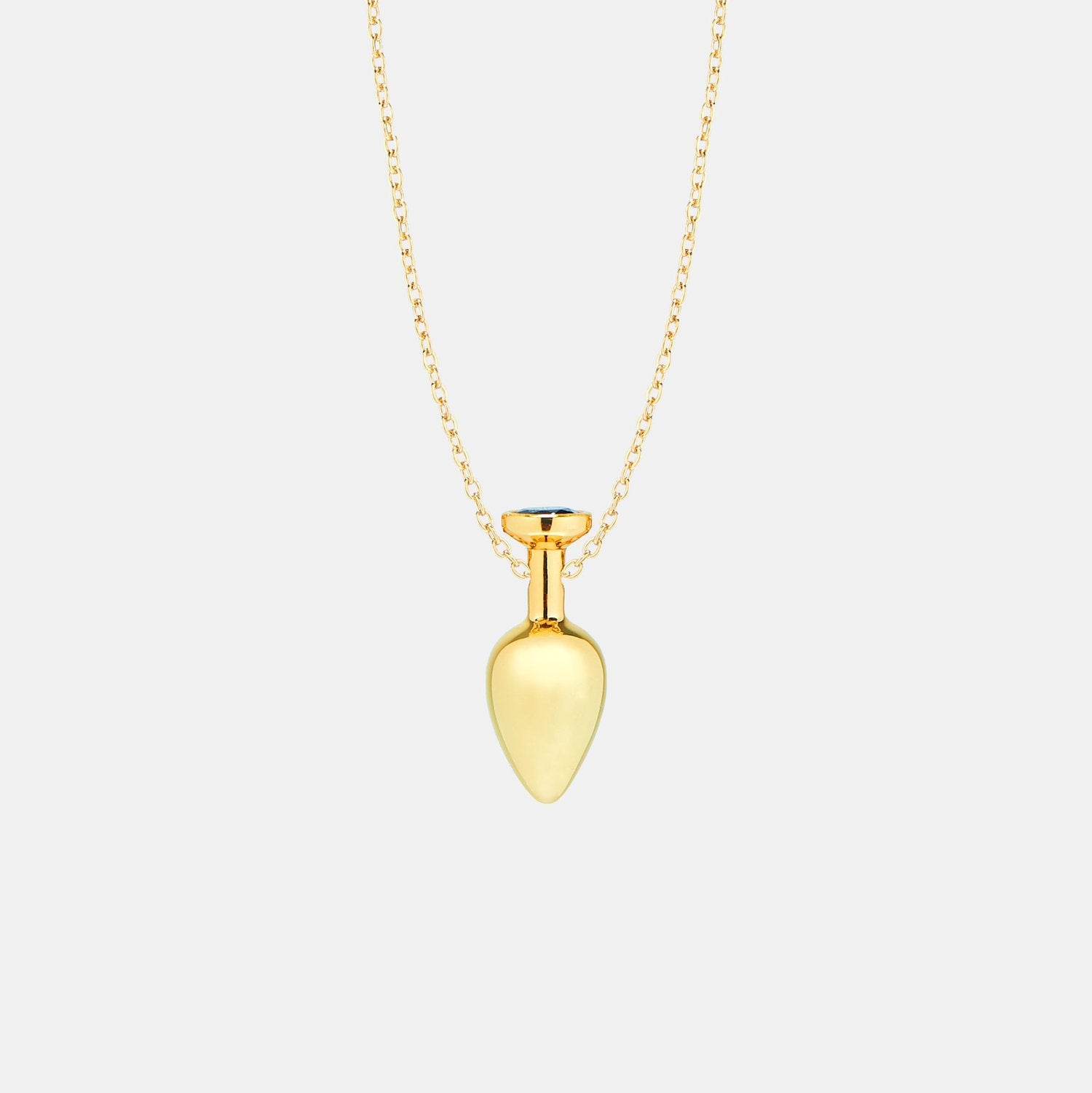 BUTT PLUG GOLD PENDANT NECKLACE