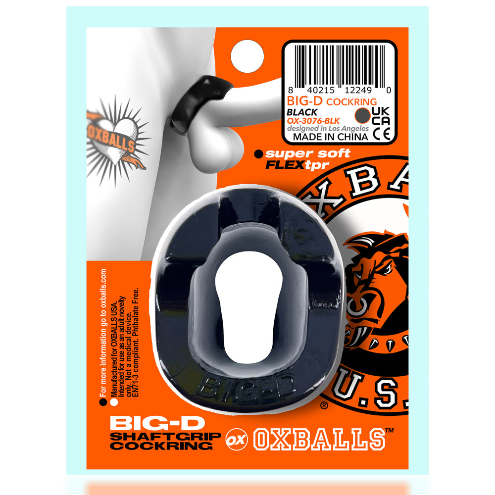 BIG-D Shaft Grip Cockring Black