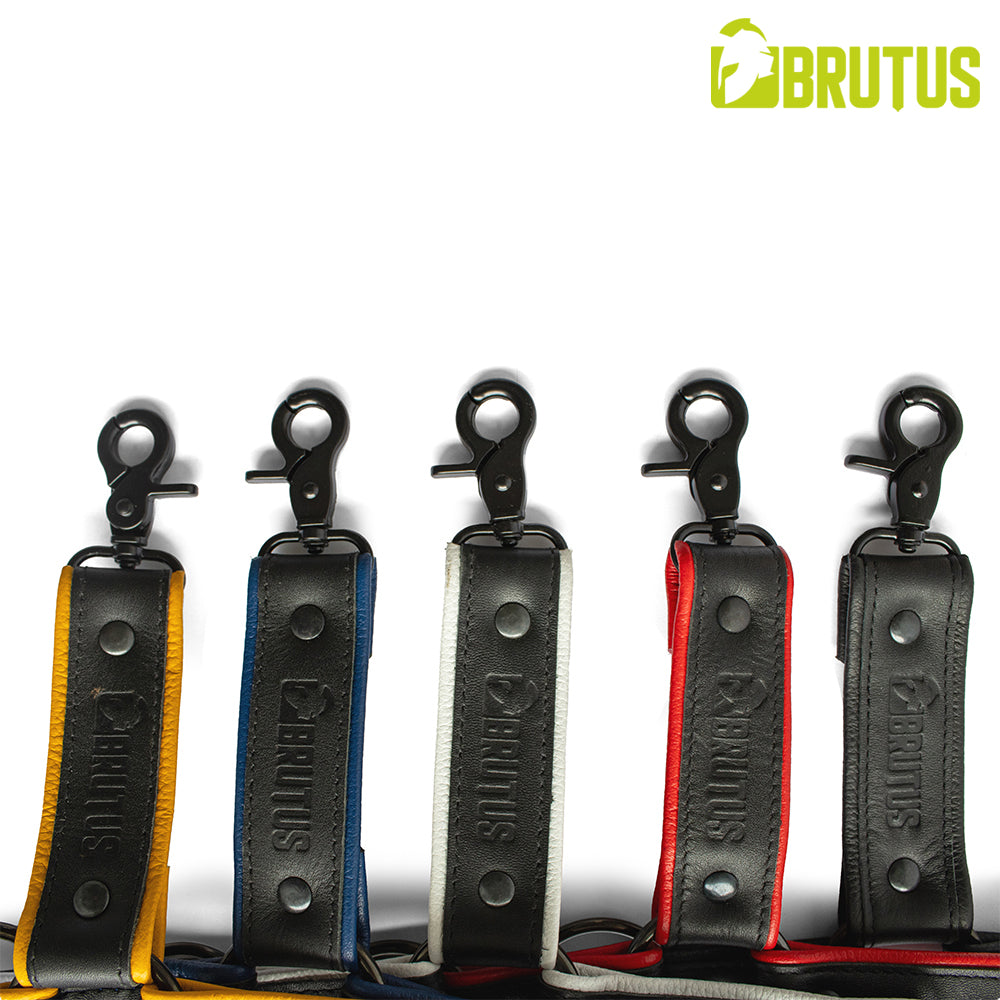 BRUTUS Leather Leg Harness Black-Black