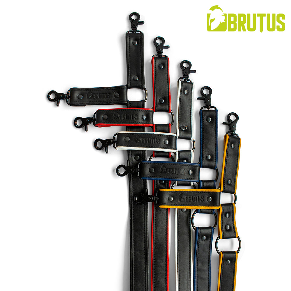 BRUTUS Leather Leg Harness Black-Black