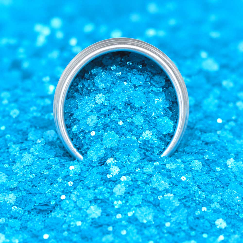 Neon Blue Glitter