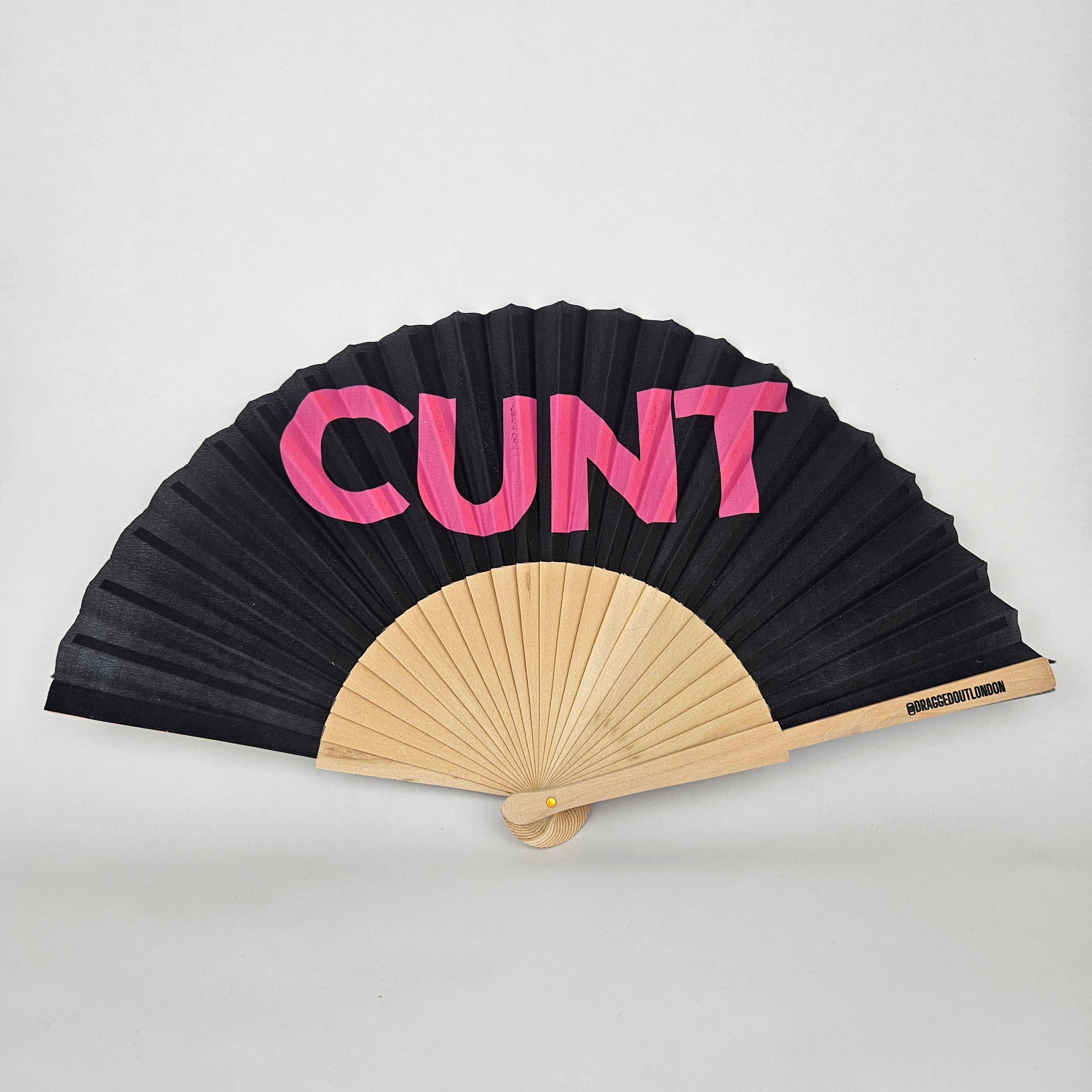 Small Folding Wood Hand Fan – Cunt