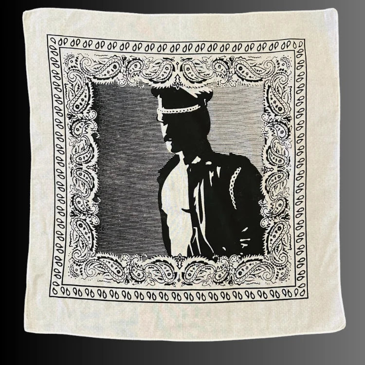 Retro Leather Biker Bandana — Vintage Queer Illustration