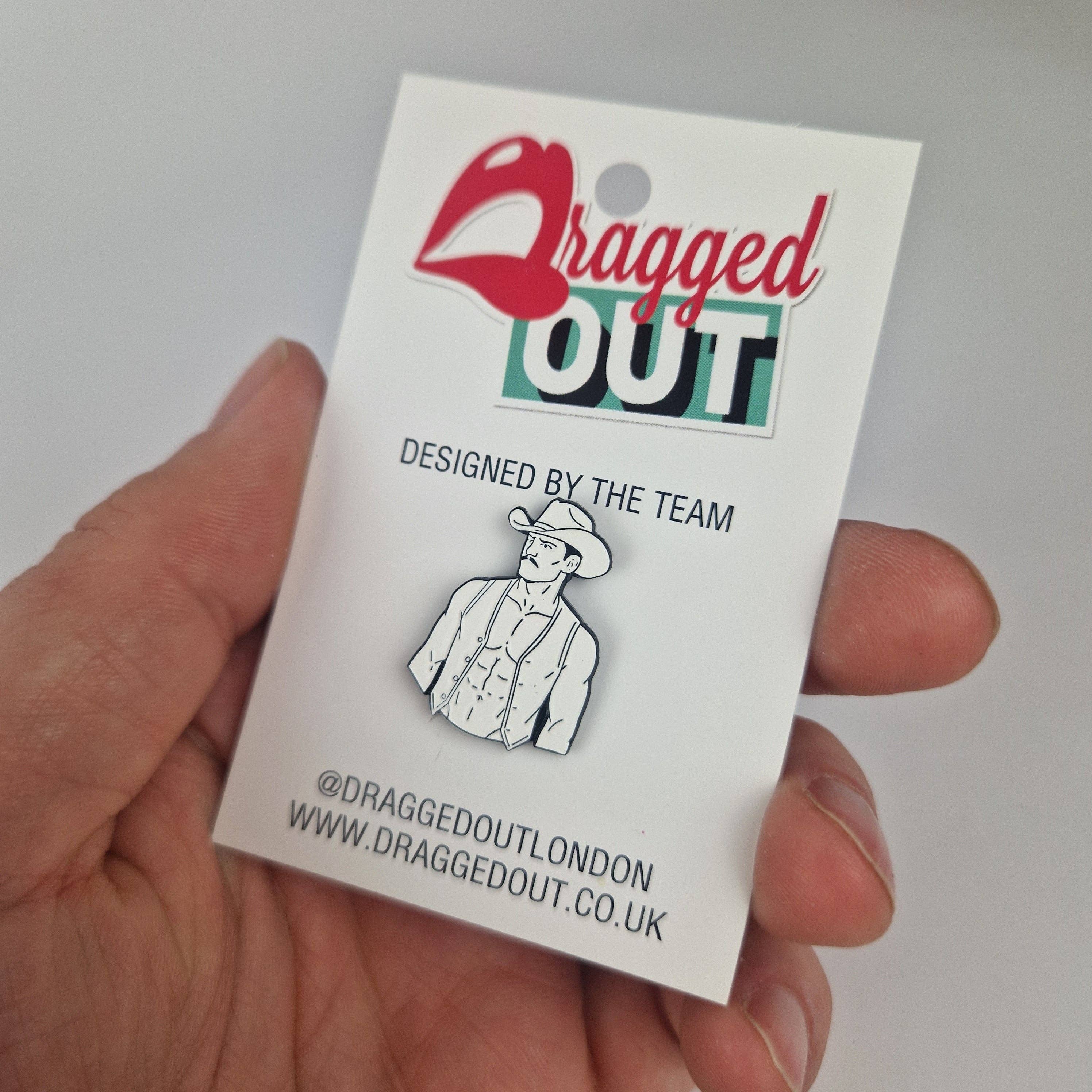 Cowboy Pin Badge