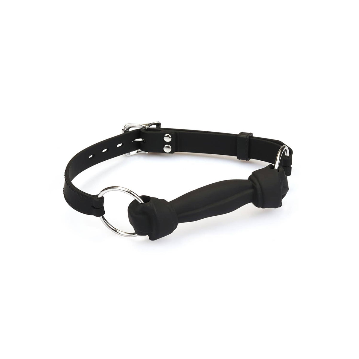 Food-grade Silicone Dog Bone Gag with Locking Buck