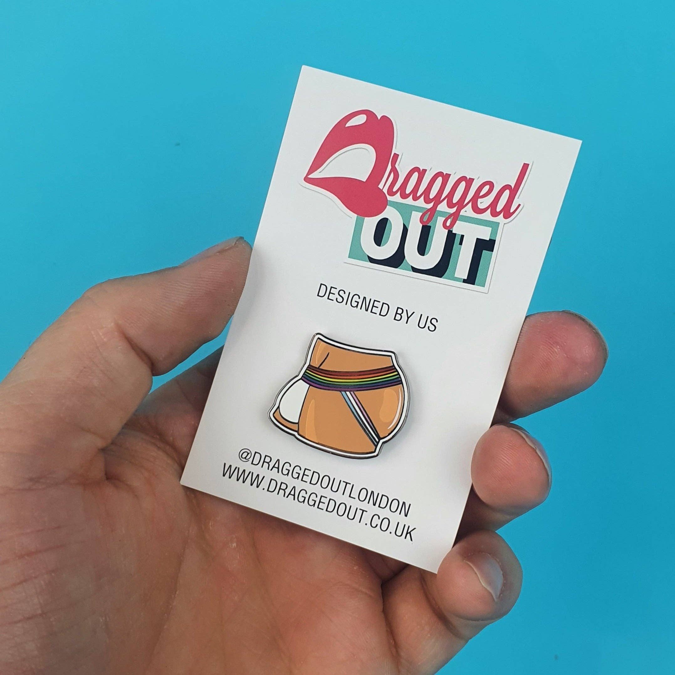 Caramel Pride Jock Strap Pin Badge: Default Title