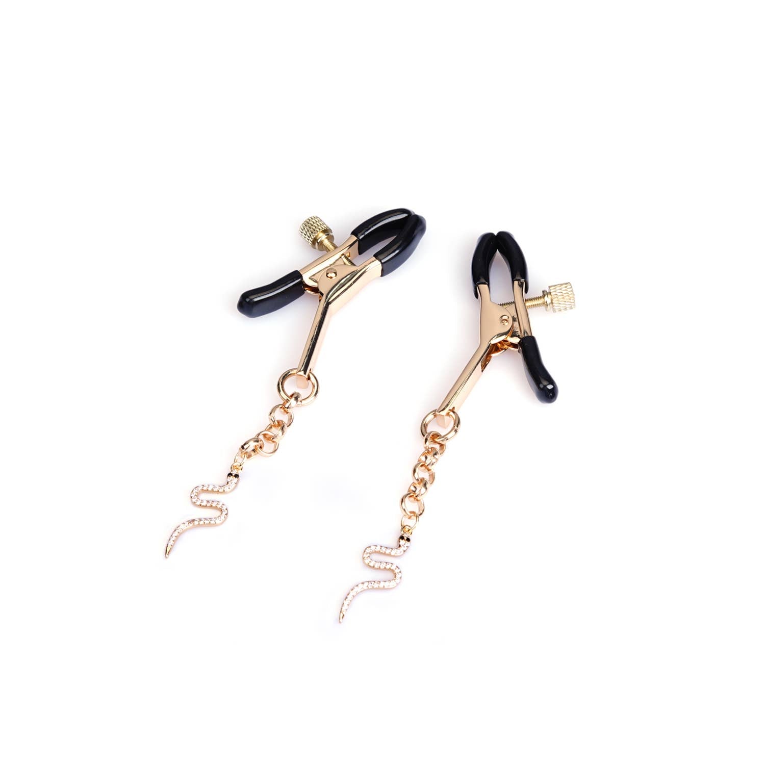 Zinc Luxe Nipple Clamps - Glittering Serpent