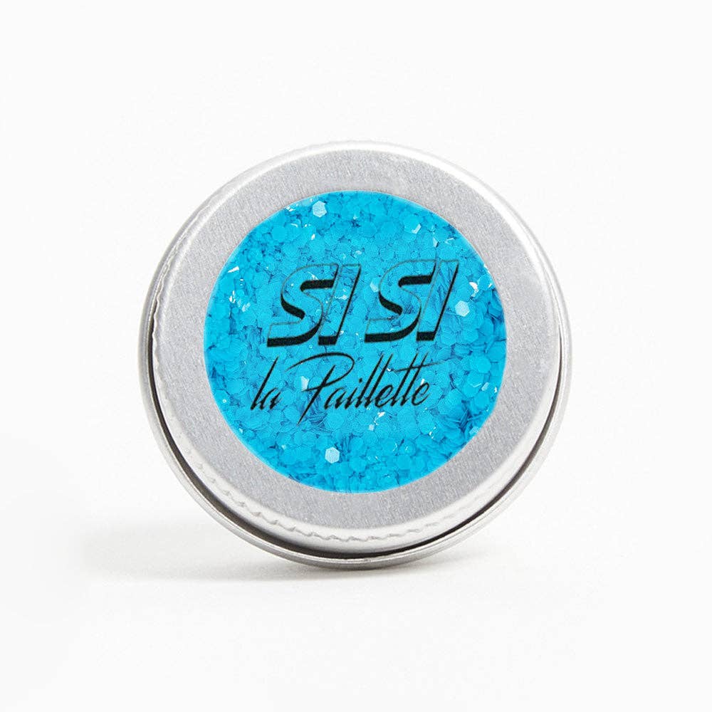 Neon Blue Glitter