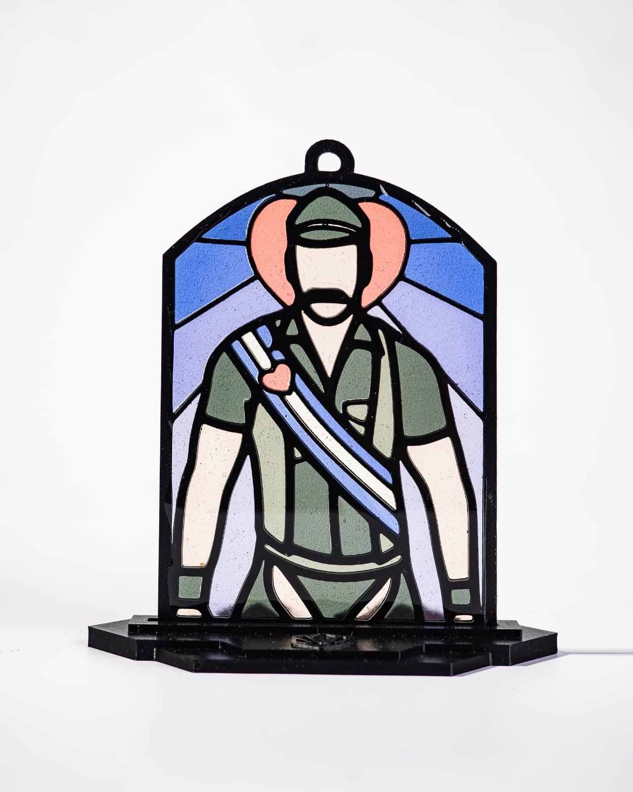 Leather chaps Stained Glass Style Resin Art