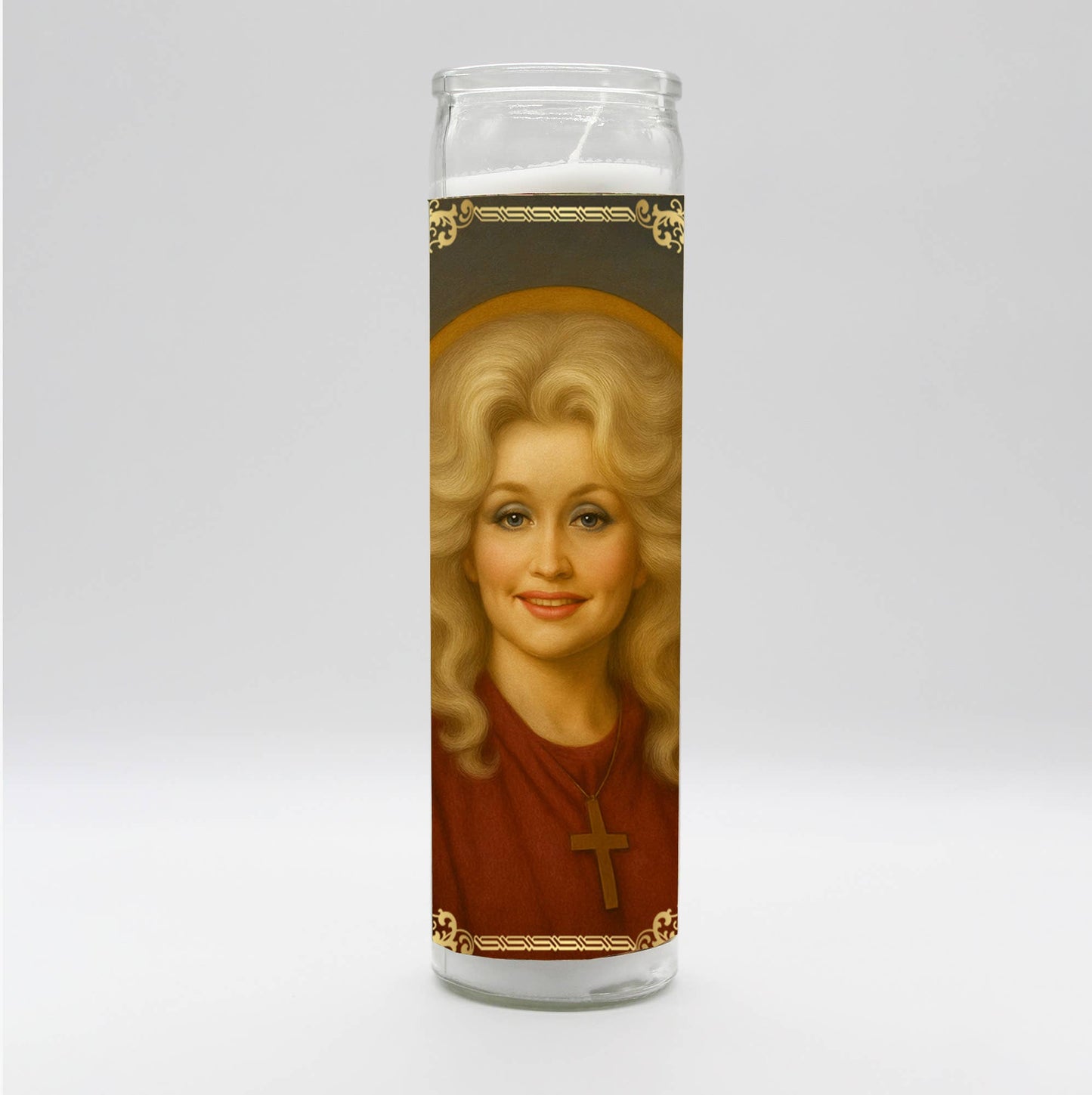 Saint Queen of Country Renaissance Candle: Rainbow