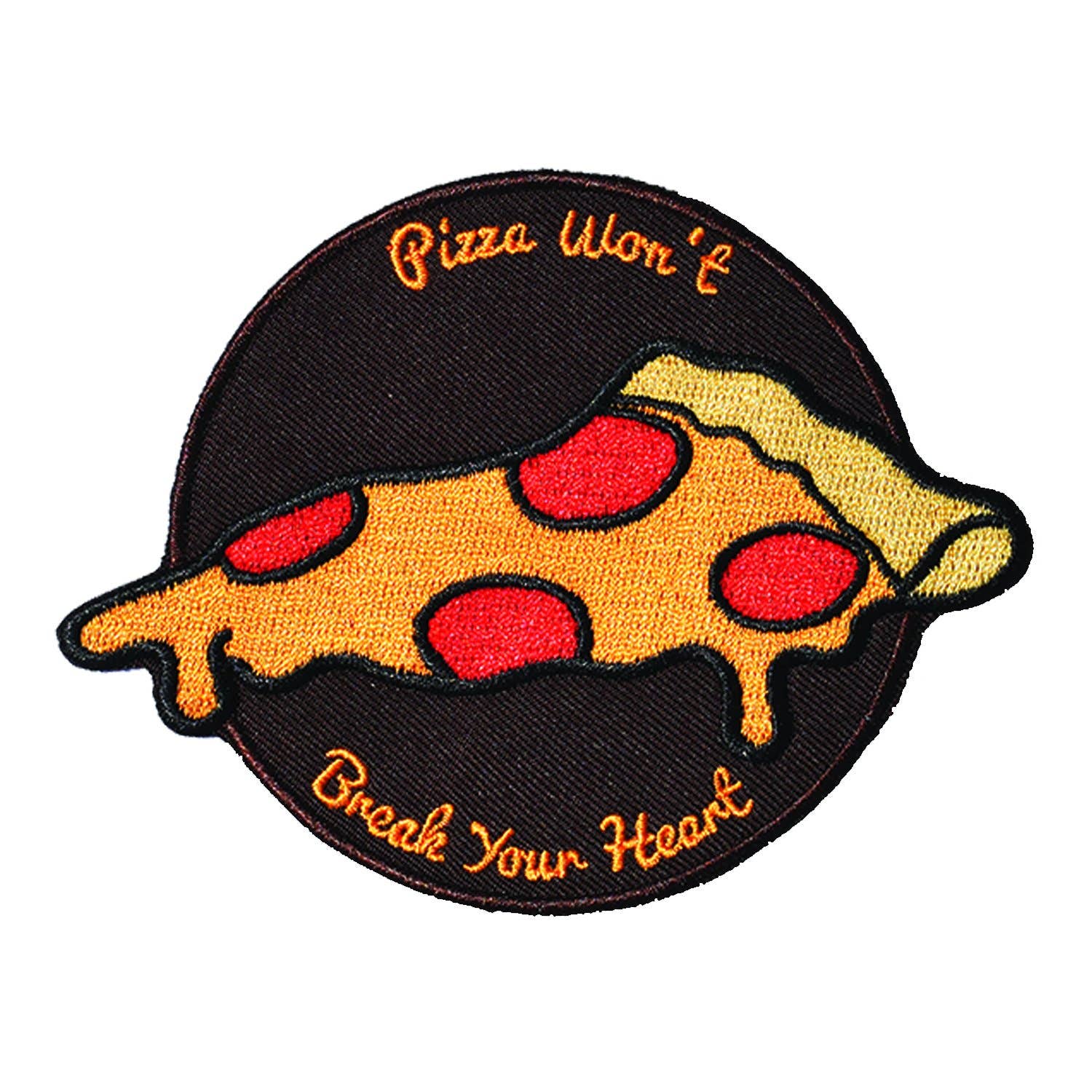 Pizza Won't Break Your Heart (Iron-On Patch)