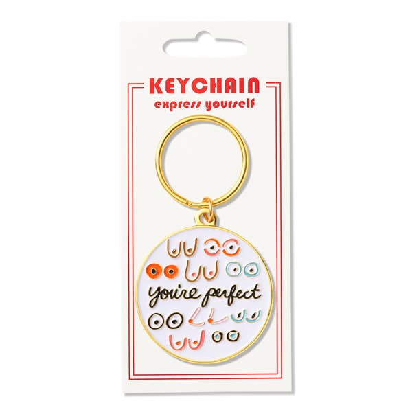 You're Perfect Boobs Keychain