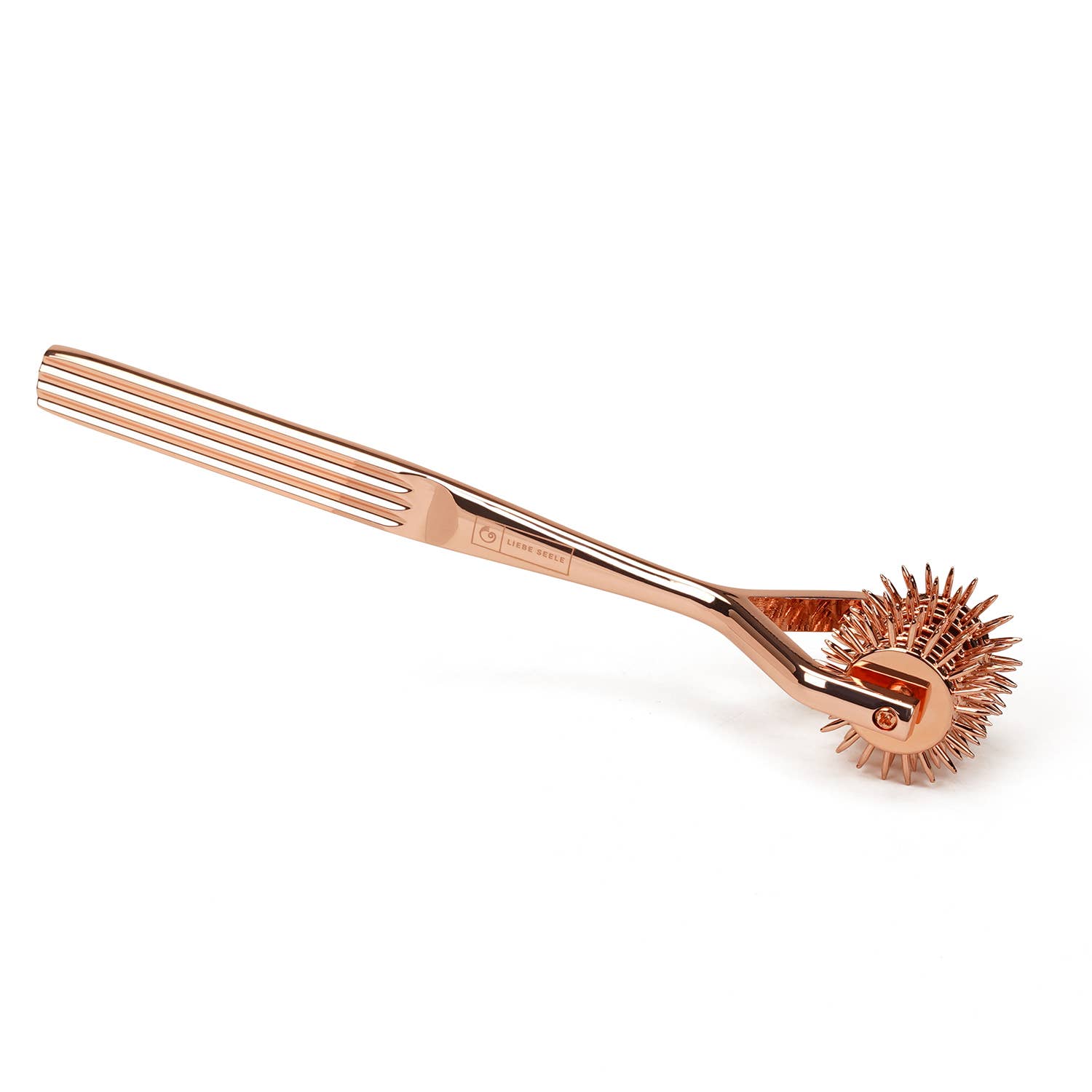X-Rose Three-Row Wartenberg Pinwheel: Rose Gold