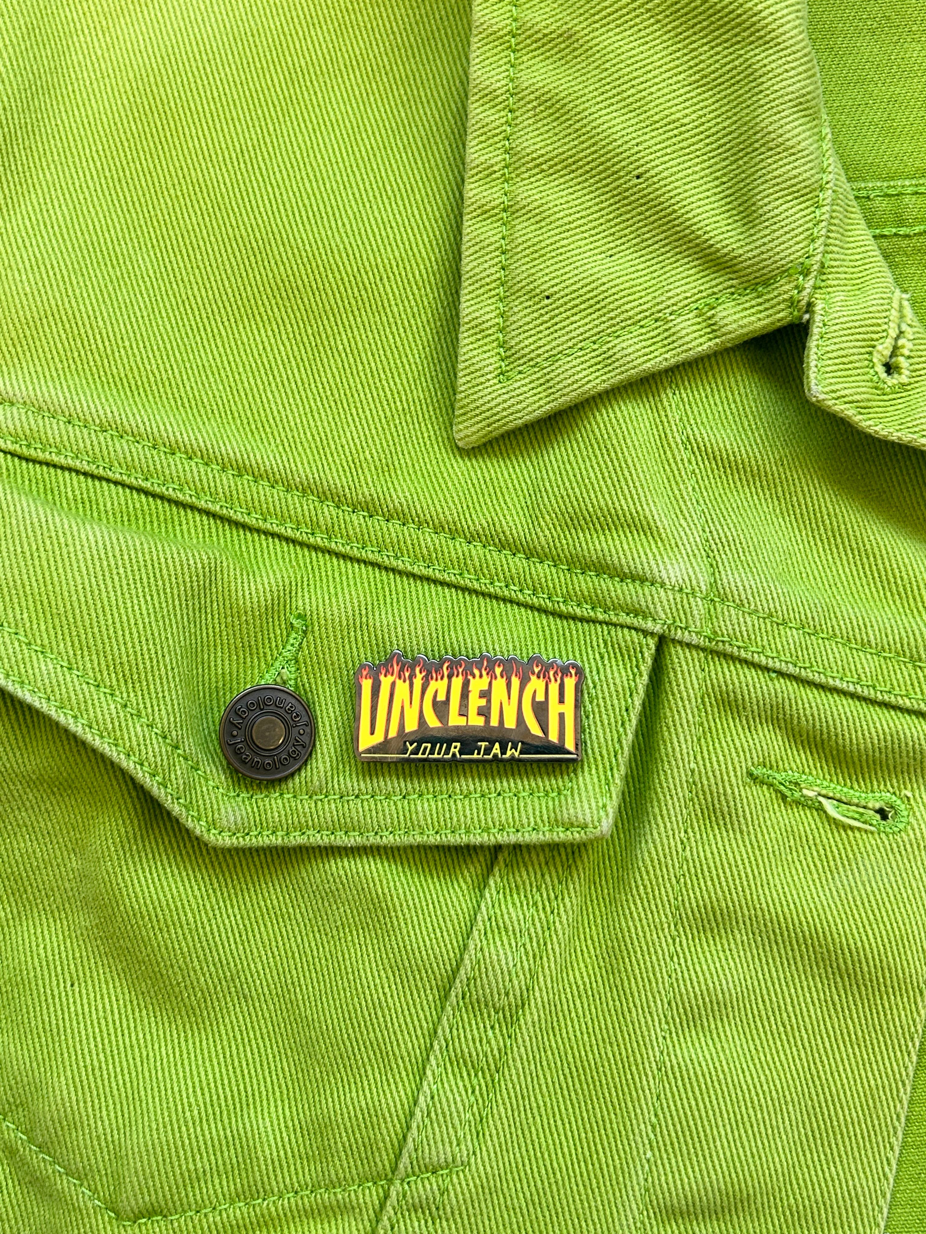 Unclench Your Jaw Enamel Pin: Pin