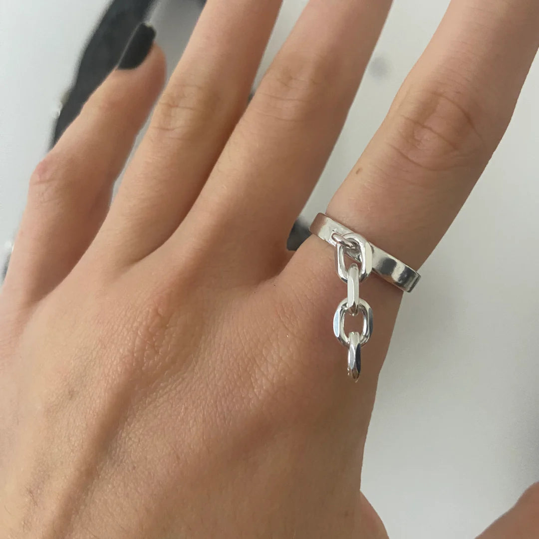 'Gimme Danger' Sterling Silver Ring - Kick In The Eye