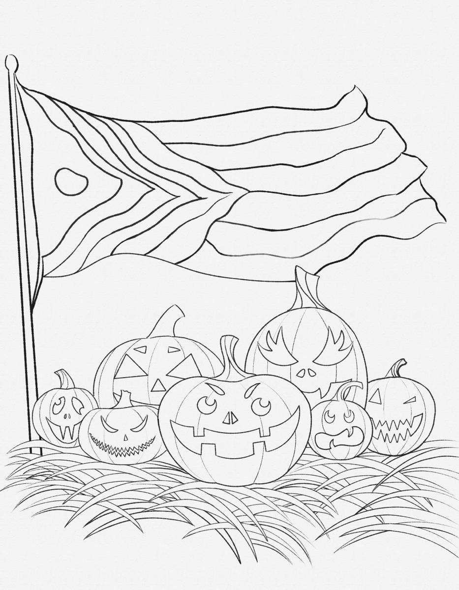 Queer Halloween Coloring Book