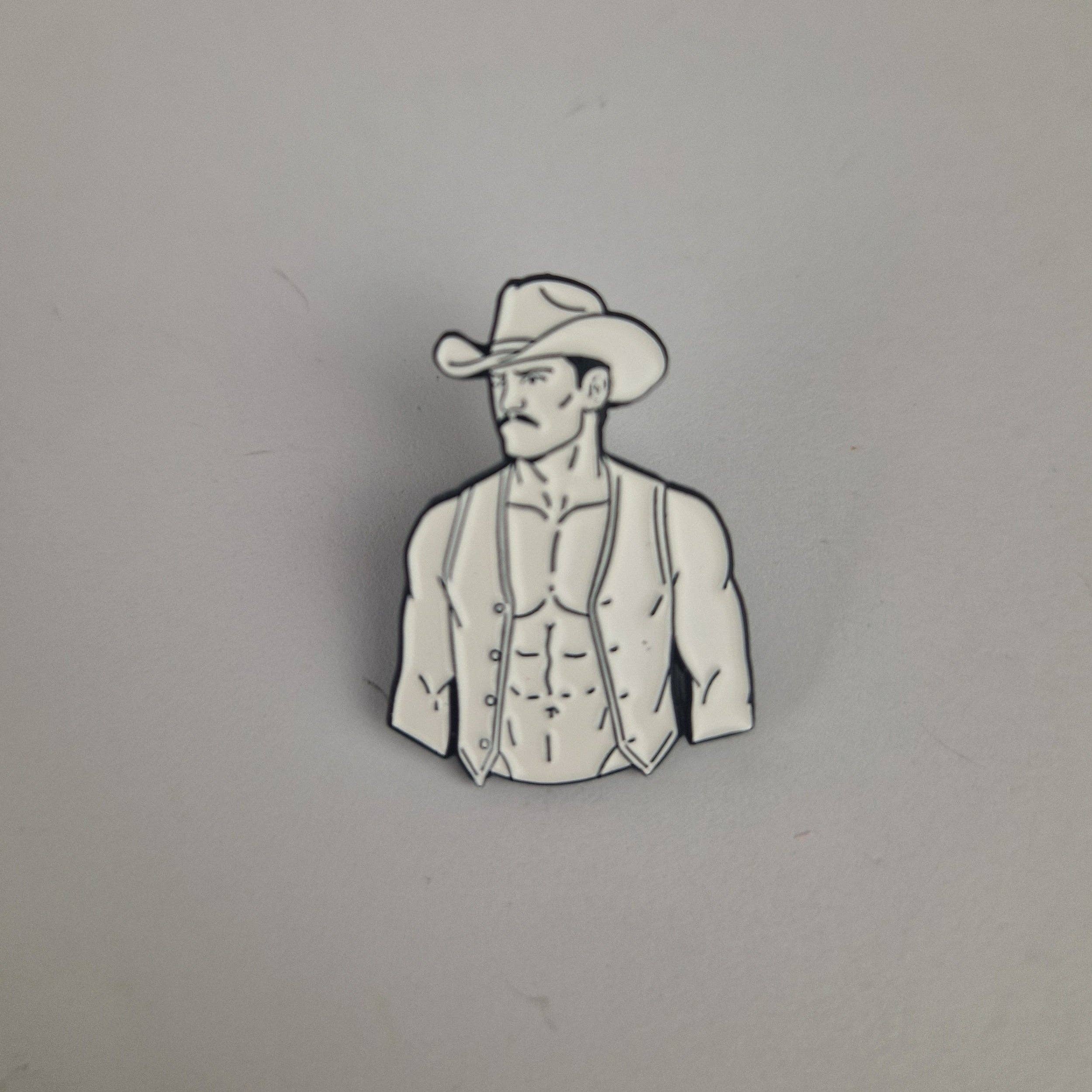 Cowboy Pin Badge