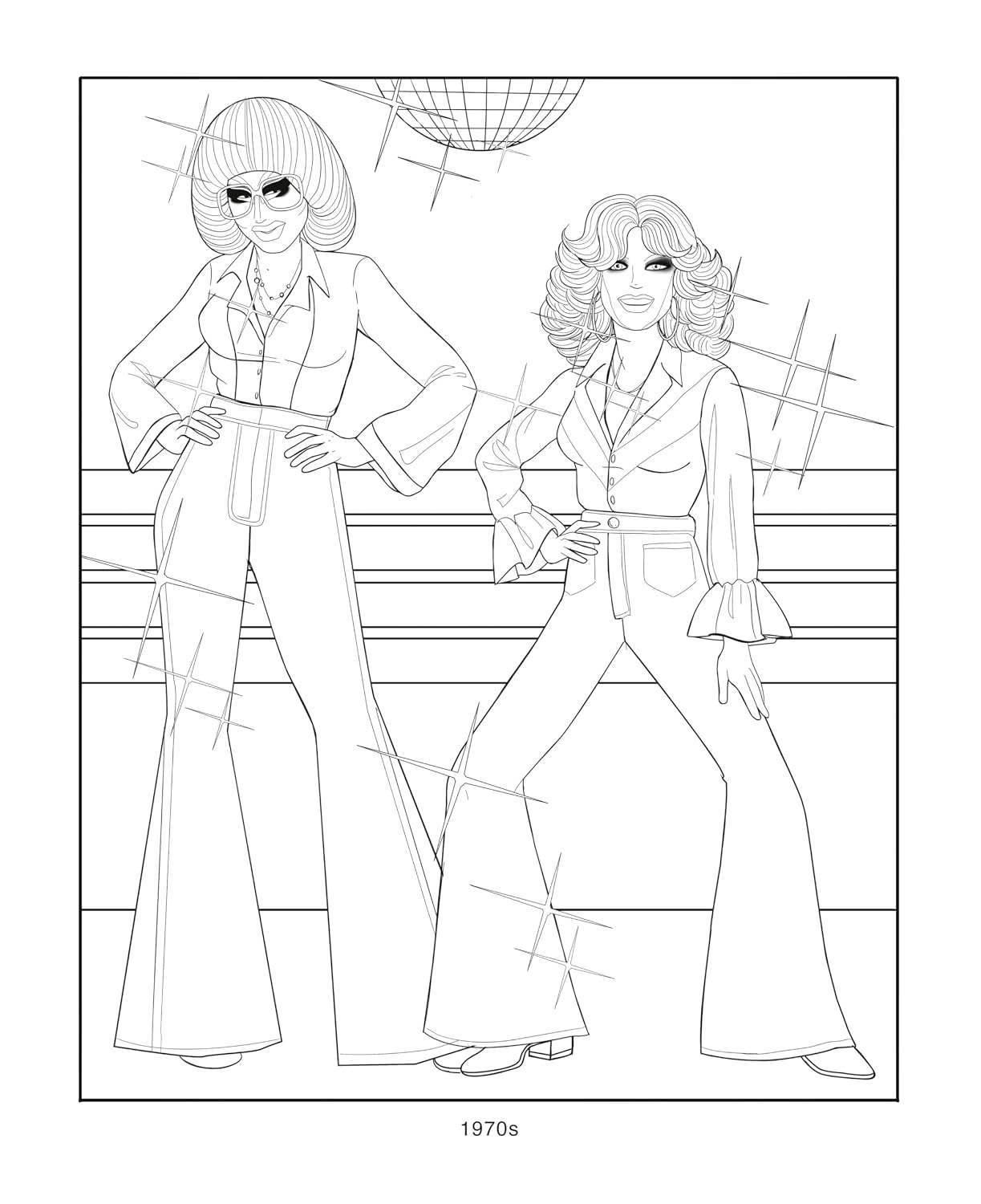 Trixie and Katya: Coloring Through History - Coloring Book