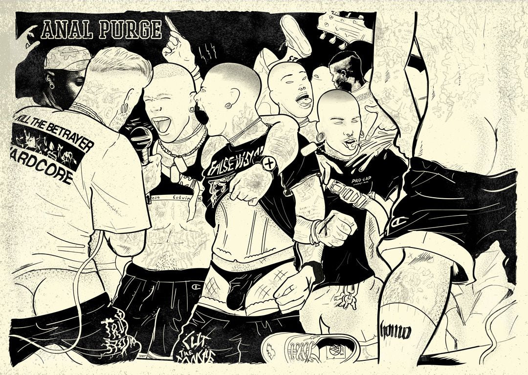 Andy Warlord "Anal Purge" Print A3