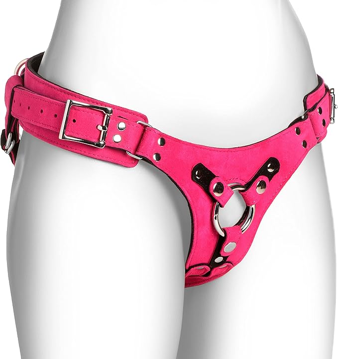 Strap U - "Bodice" Leather Corset Back Strap On Dildo Harness