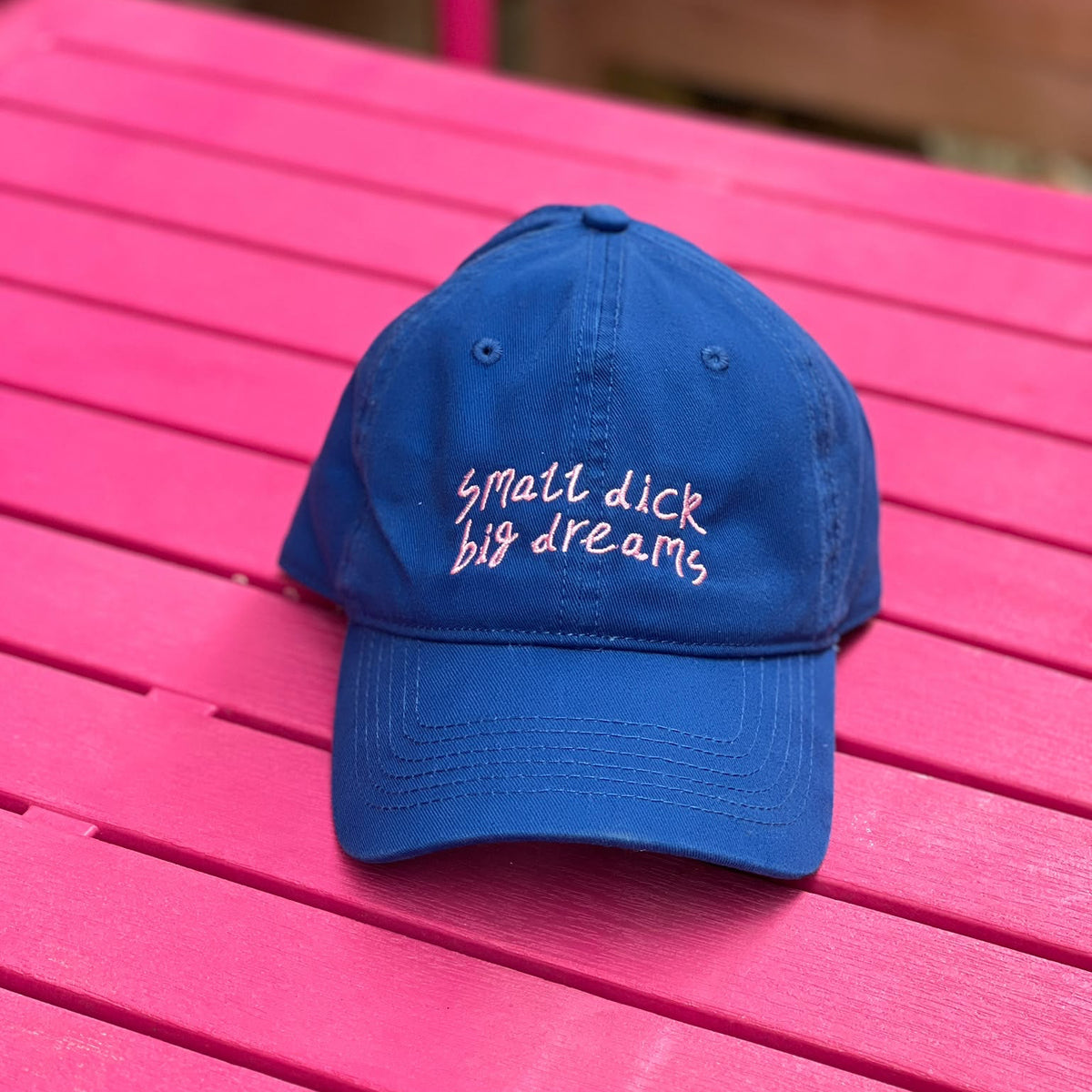 Keller Kreuzberg Embroidered Cap: “small dick big dreams”