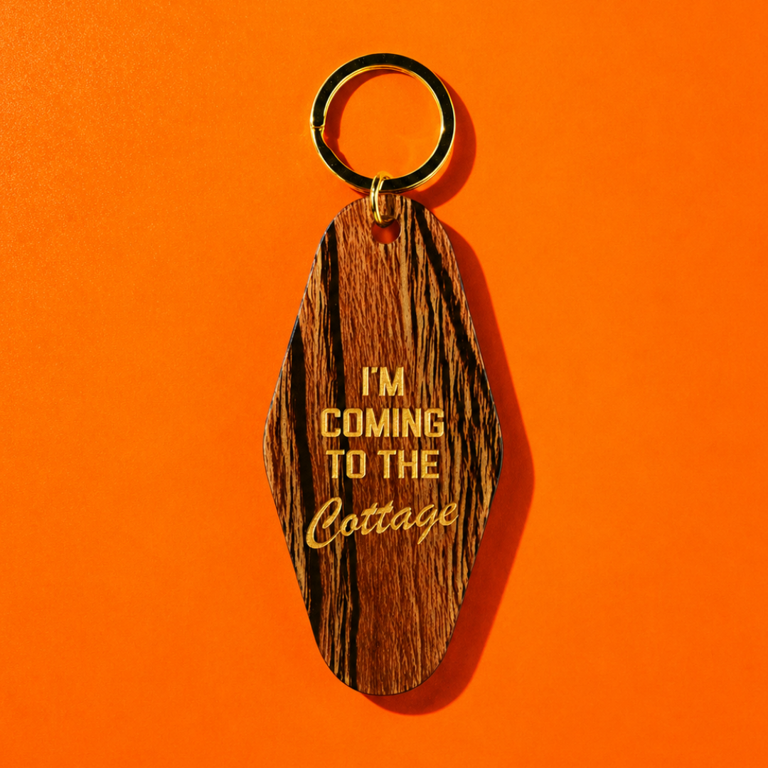 I'm Coming to the Cottage Keychain