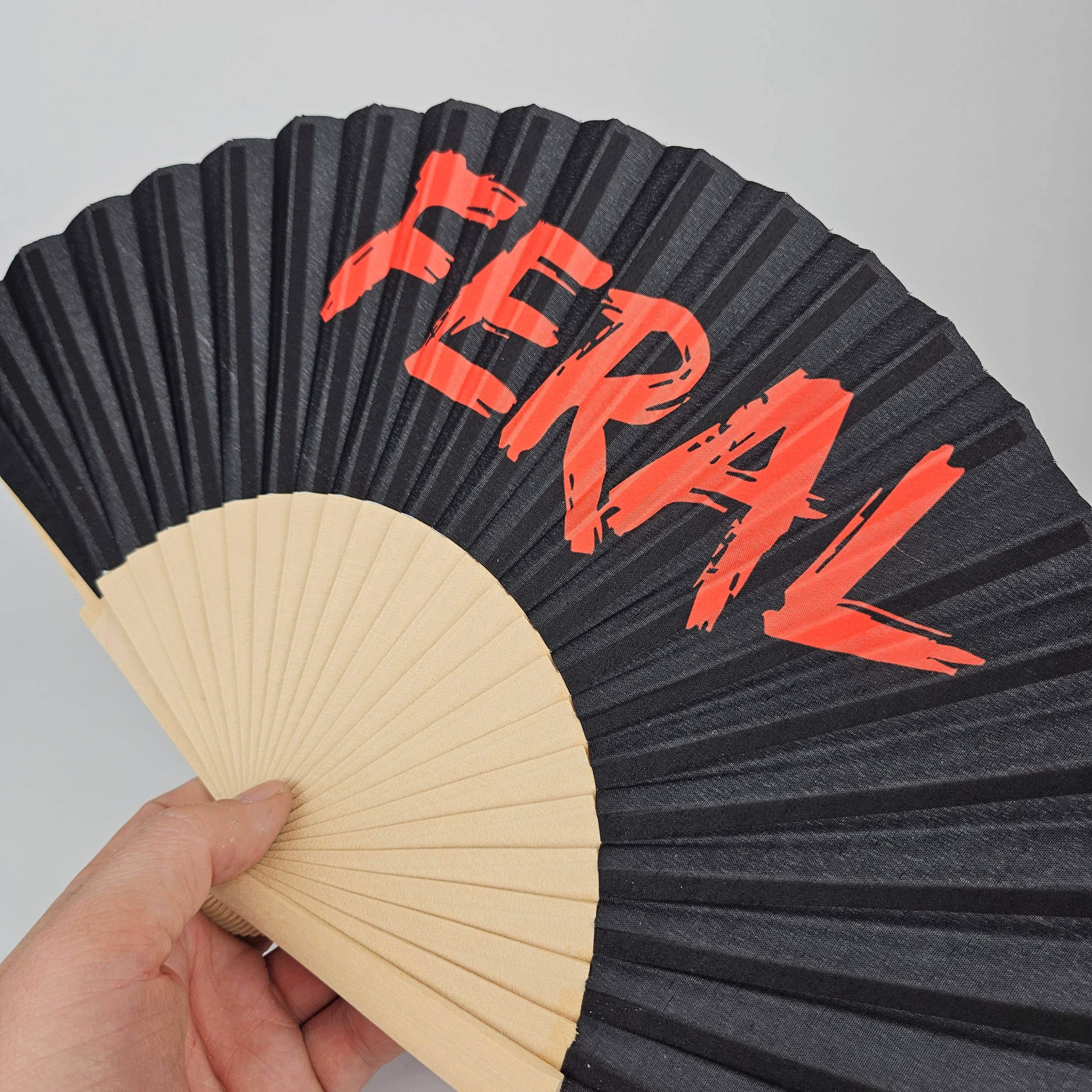 Small Folding Wood Hand Fan – Feral