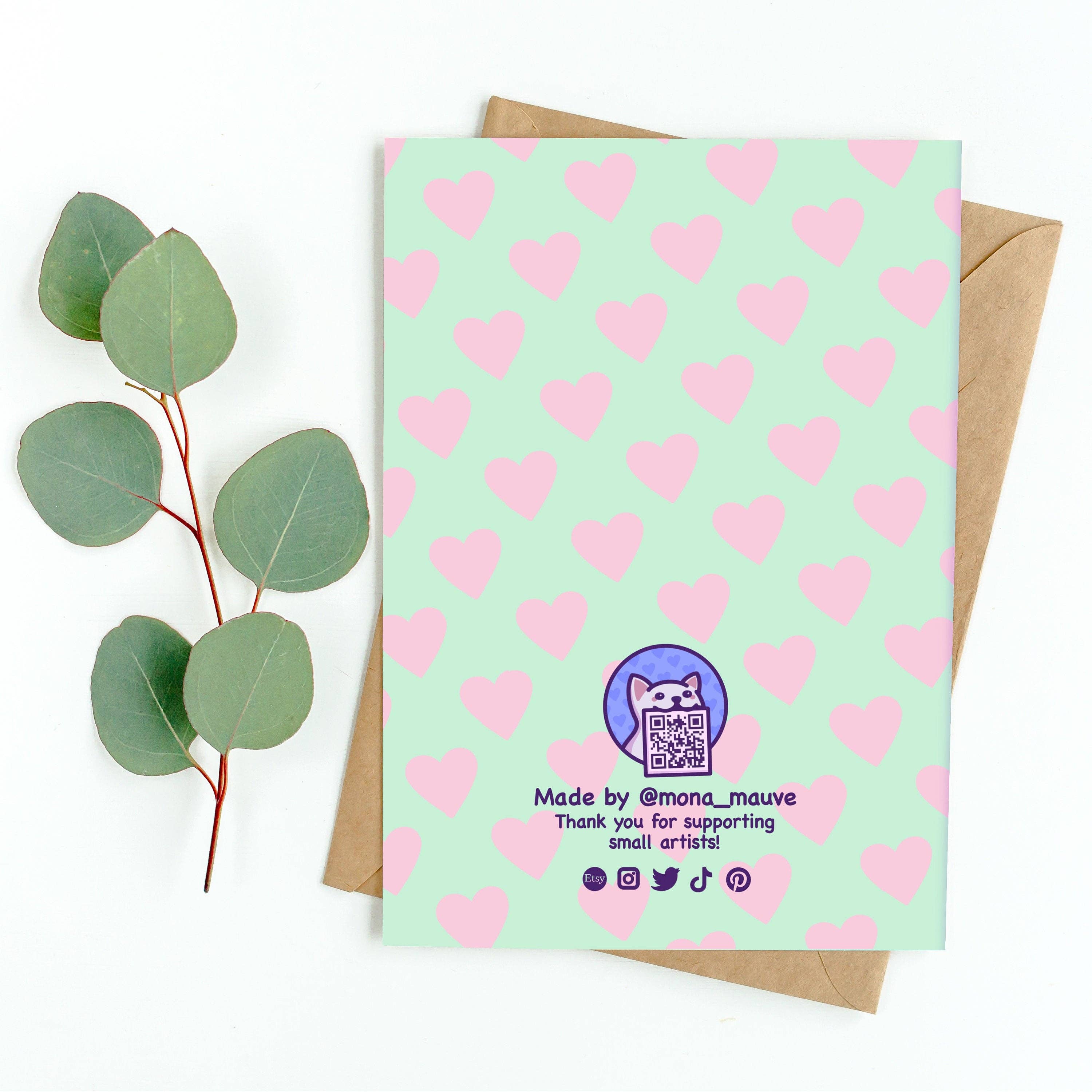 I'm in love with you and it's your fault | Cat Meme Love Card: A6