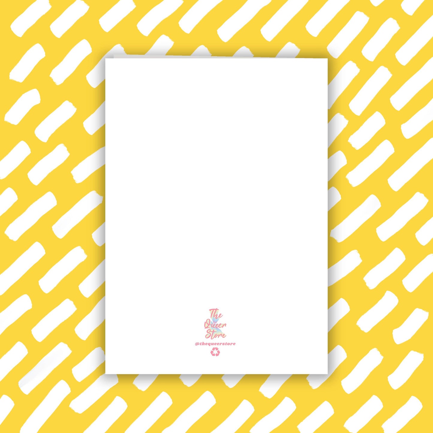 Cute Pug Valentines Card | Dogs | LGBT | Queer | Gay Cards: Blank card