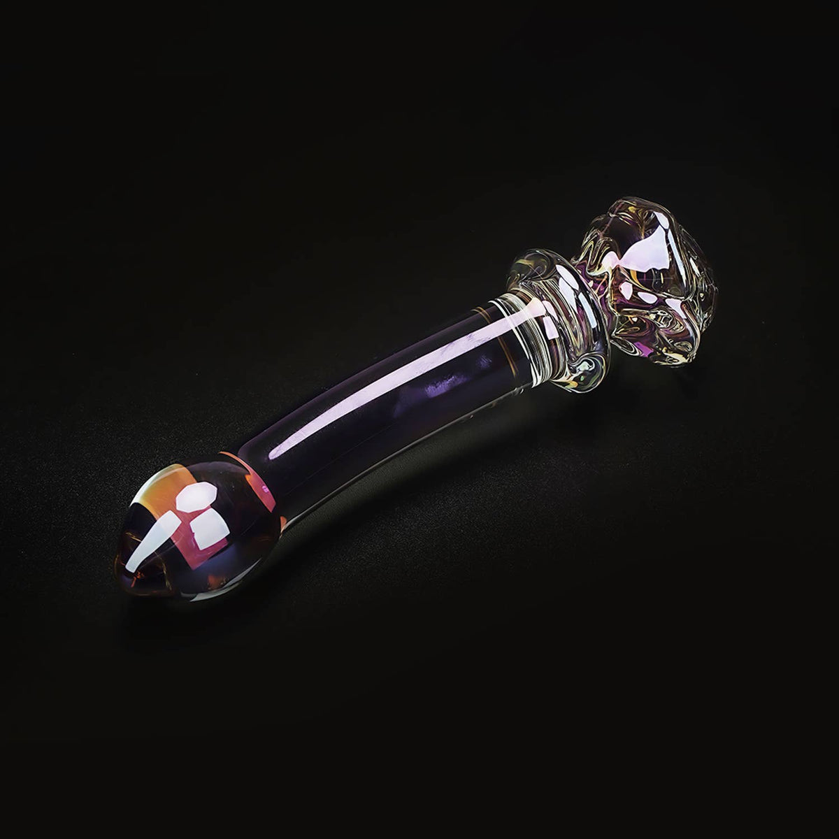 Liebe Seele Chroma Iridescent Sensual Glass Anal Butt Plug - Curved