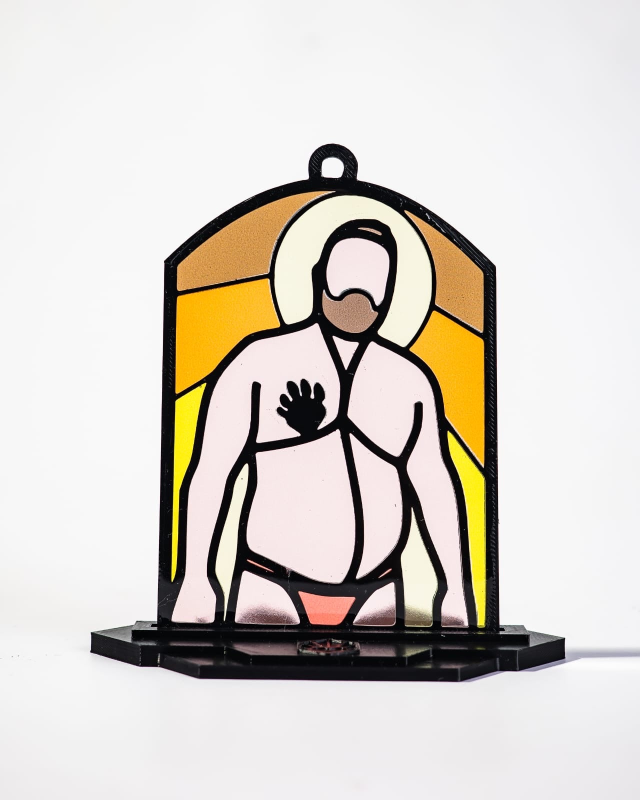 Bear Stained Glass Style Resin Art