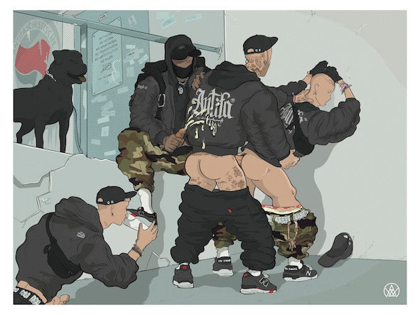 Andy Warlord "Crew Love" Print 30x40 cm