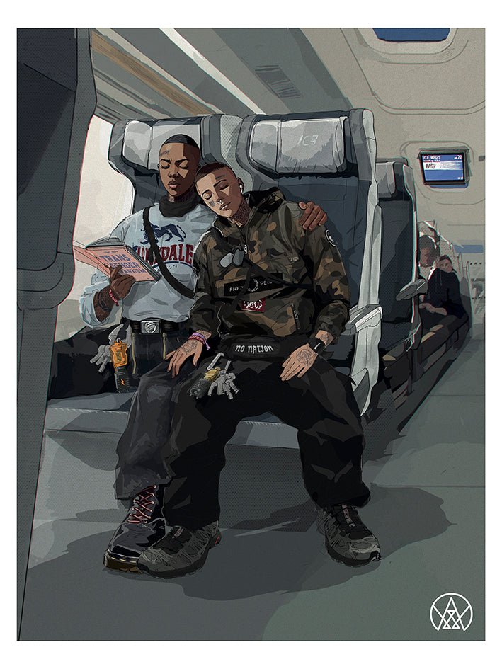 Andy Warlord "Train Ride" Print 40x30 cm