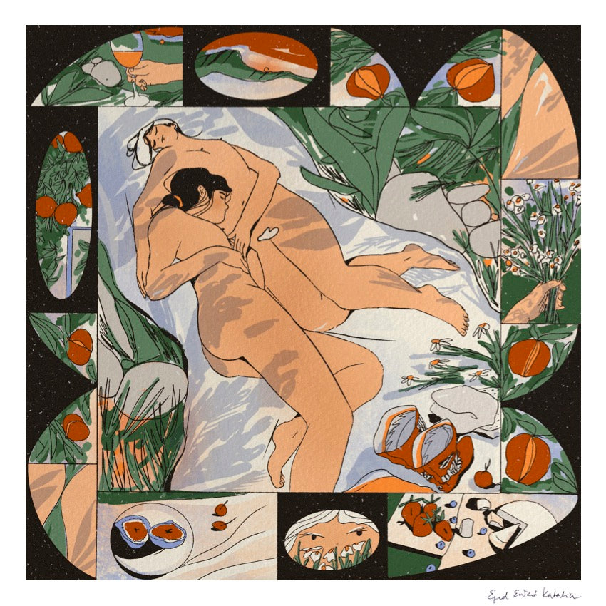 Enikő Katalin Eged "June Picnic" 30x30 cm