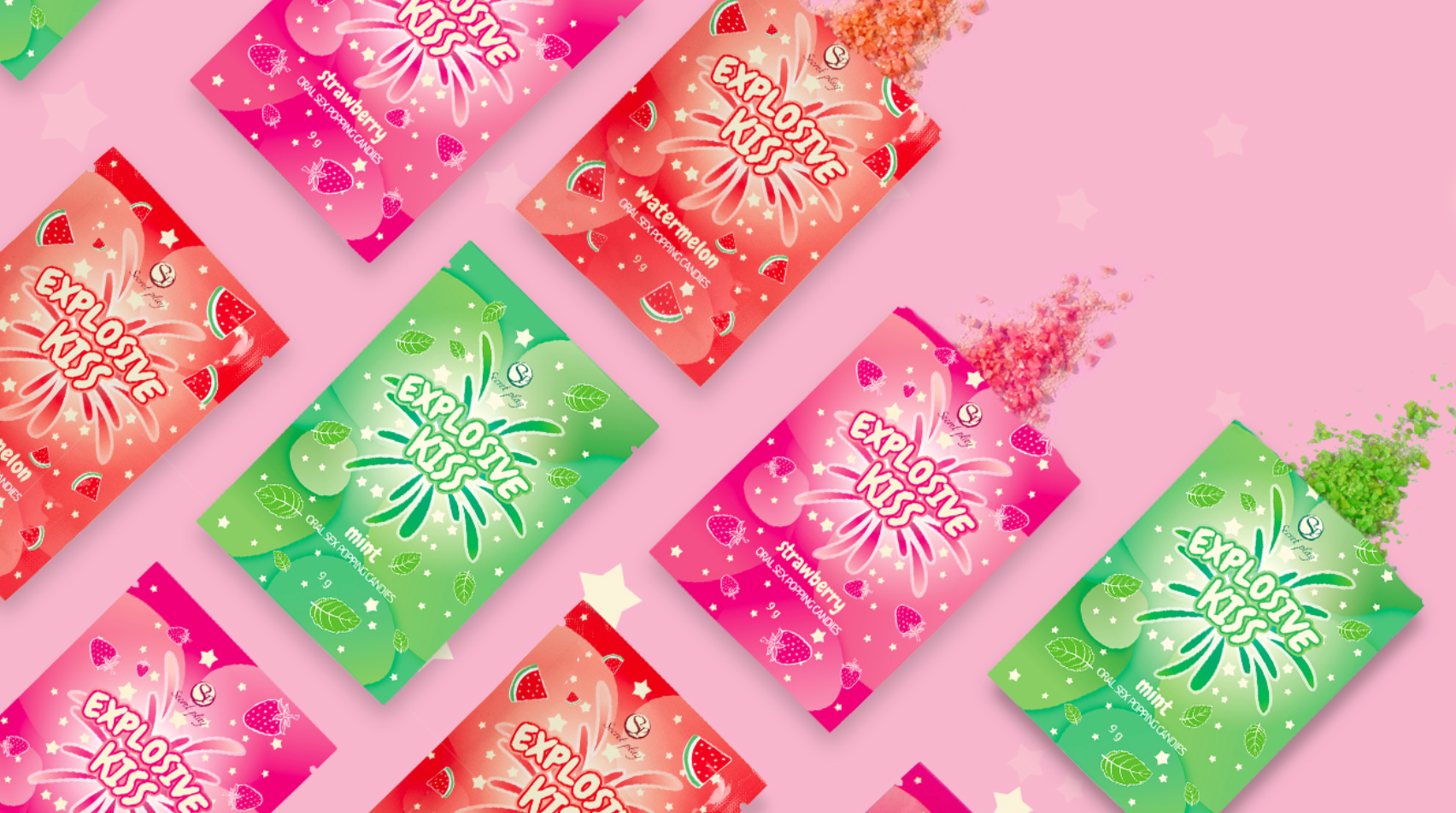 Oral Sex Popping Candies "Explosive Kiss"