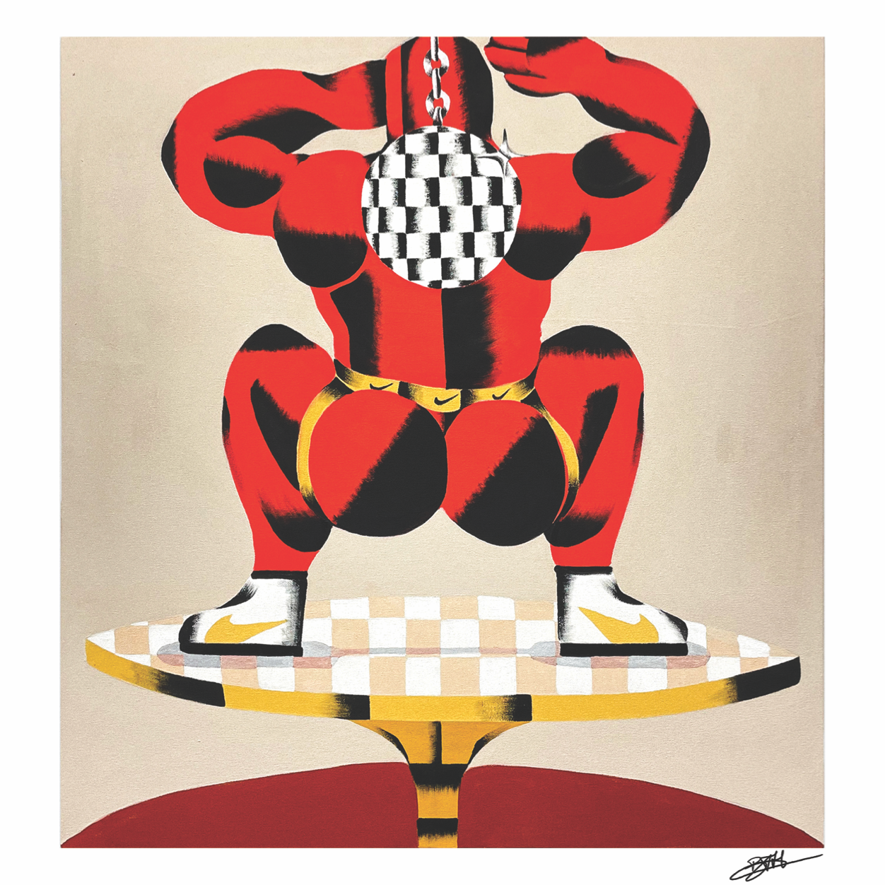 Brad Hoseley "Disco" Print 30x30cm