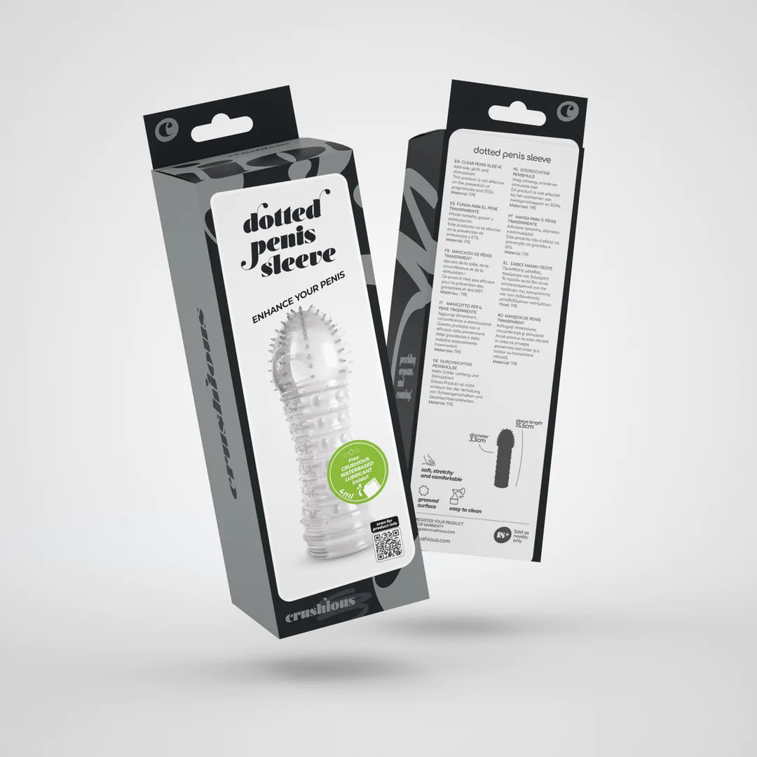 Dotted Penis Sleeve Transparent
