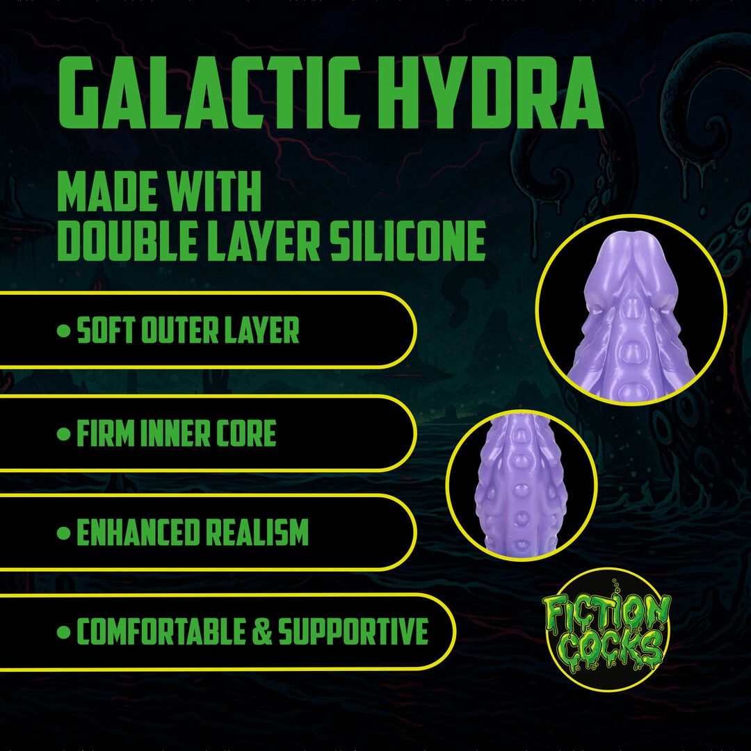"Galactic Hydra" Silicone Dildo Purple/Blue