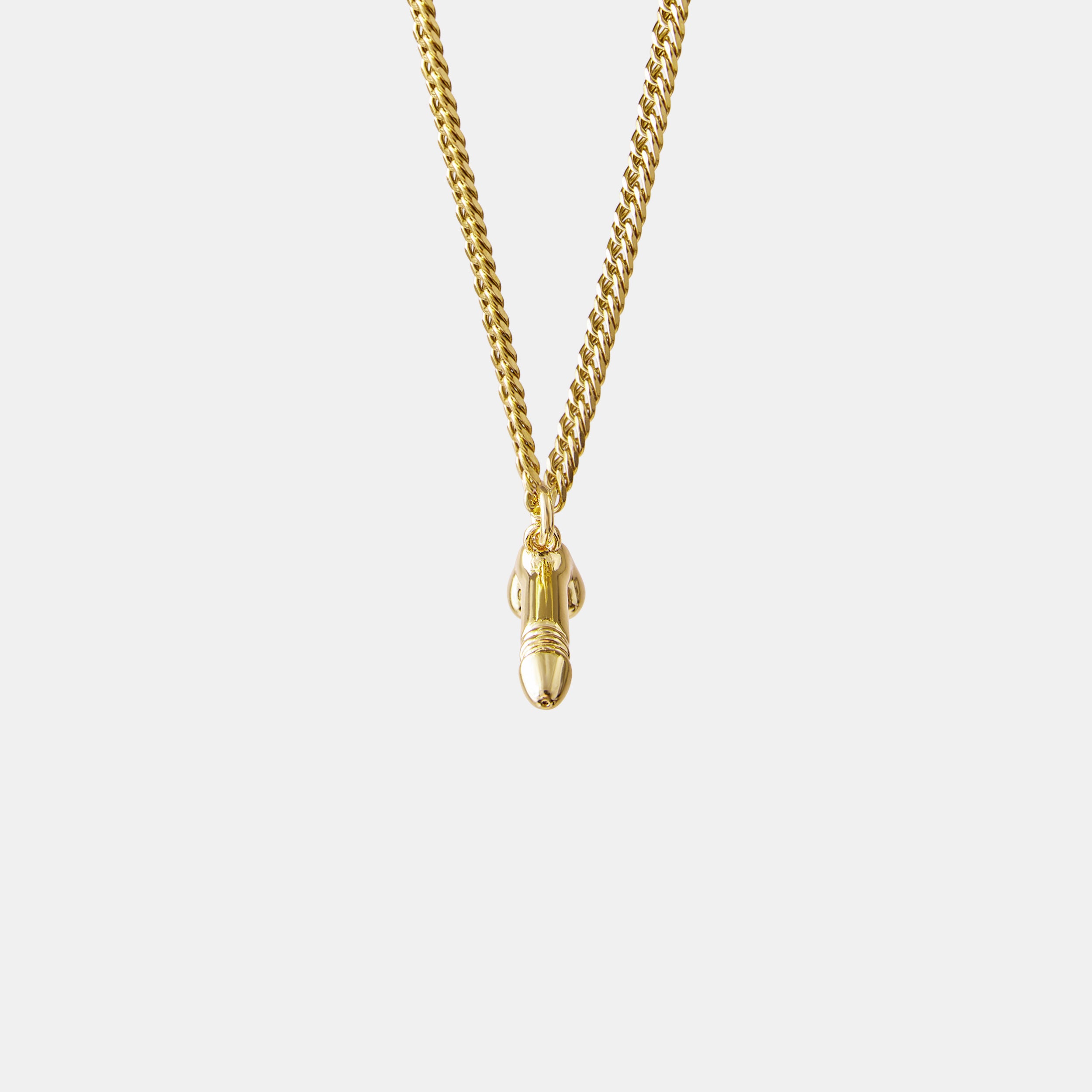 MINI DICK CURB CHAIN NECKLACE (Silver & Gold)