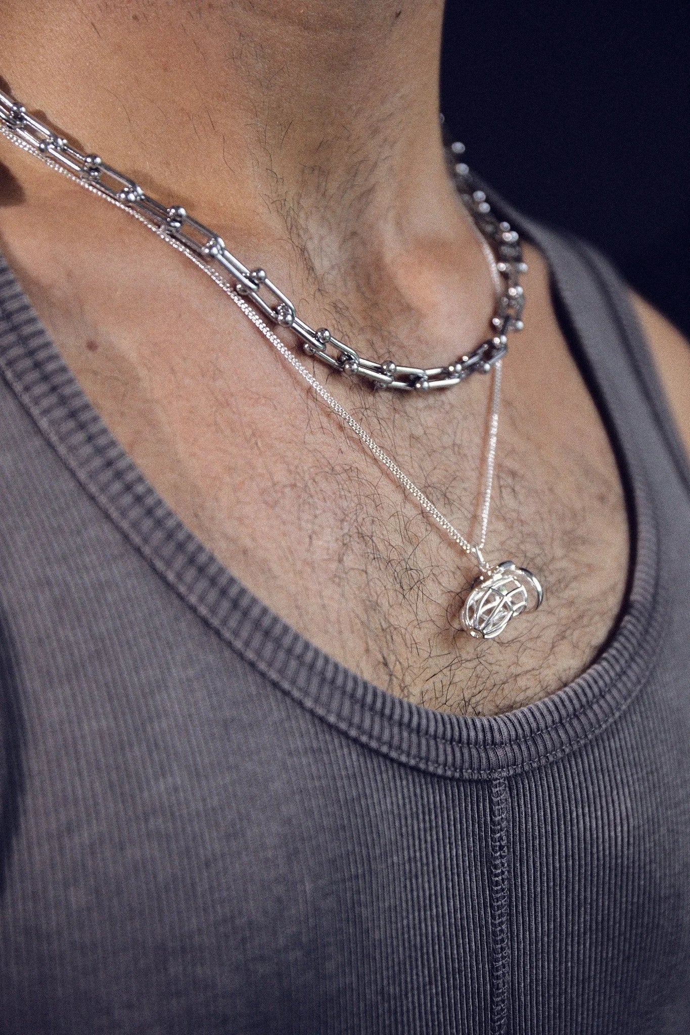 ABSTRACT DICK CHUNKY CHAIN NECKLACE