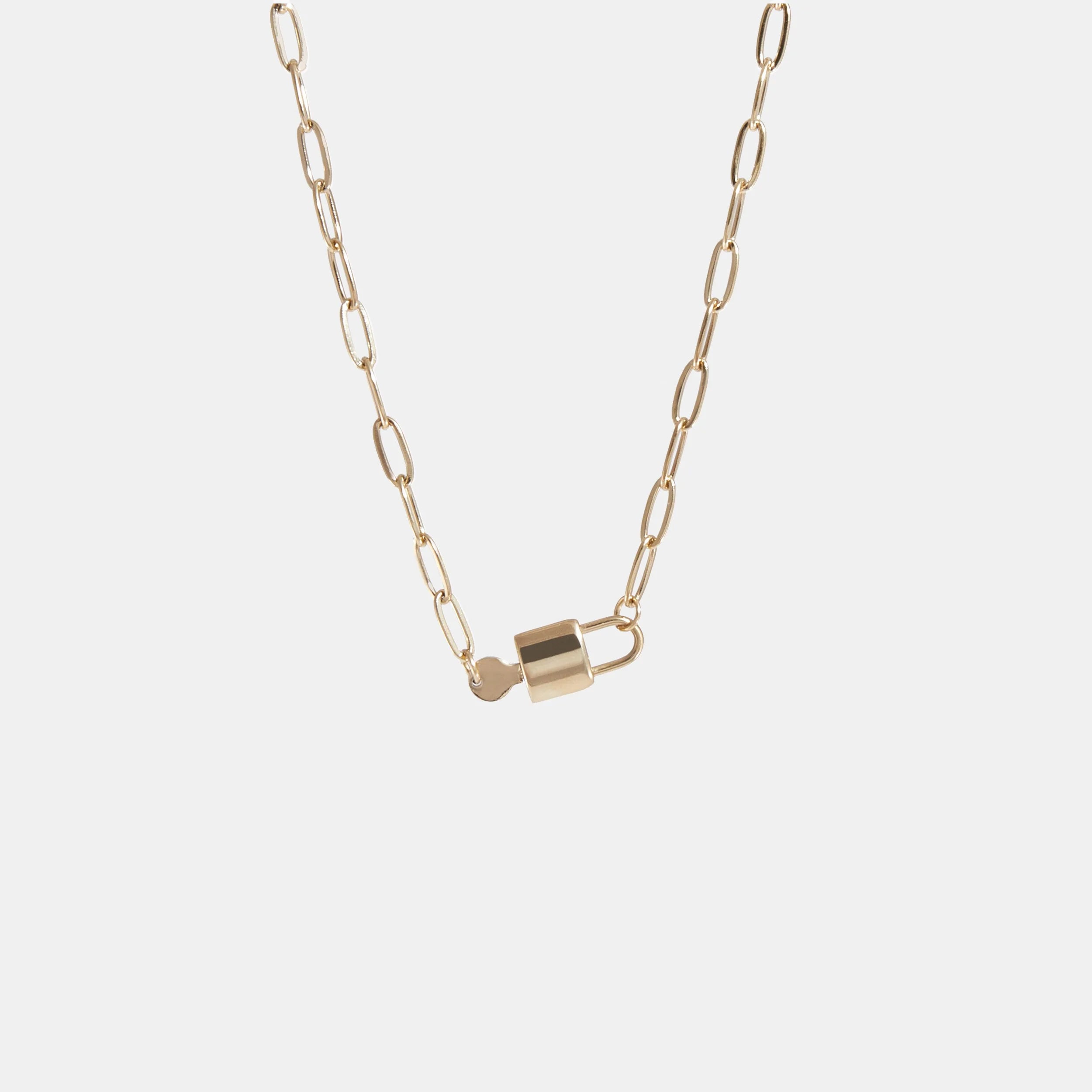 PADLOCK N' KEY CHAIN NECKLACE
