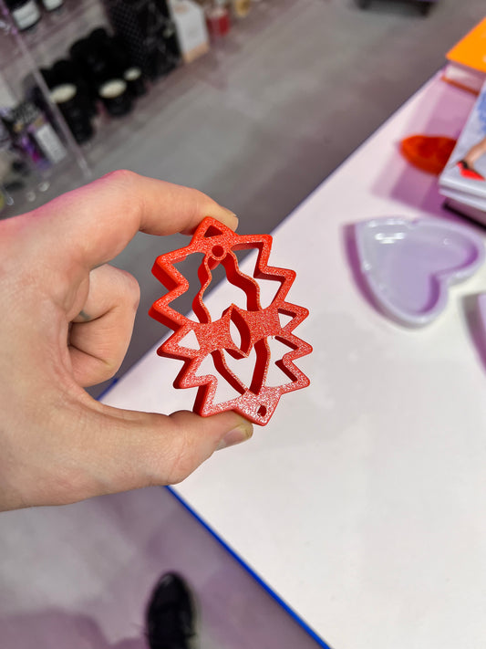 Vulva Cookie Cutter "Dentata" 3D-Printed Red