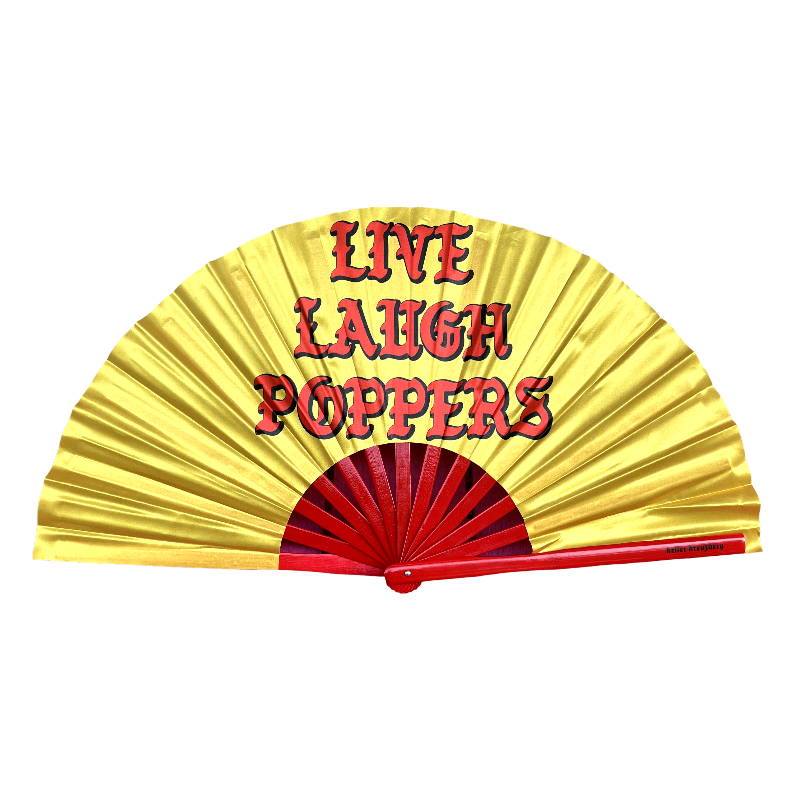 KK Fan "Live Laugh Poppers" Silky