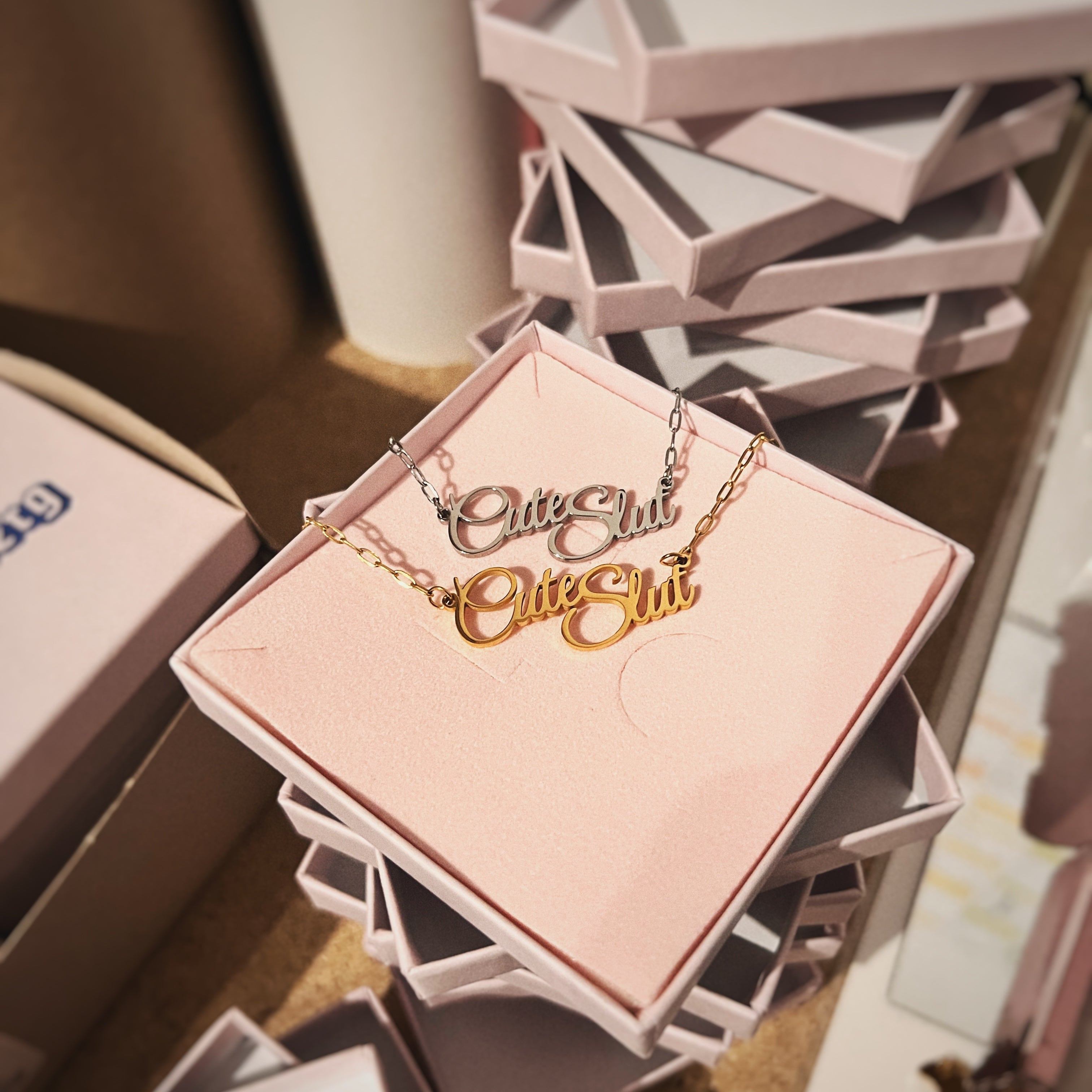 KK Jewelry "Cute Slut" Necklace